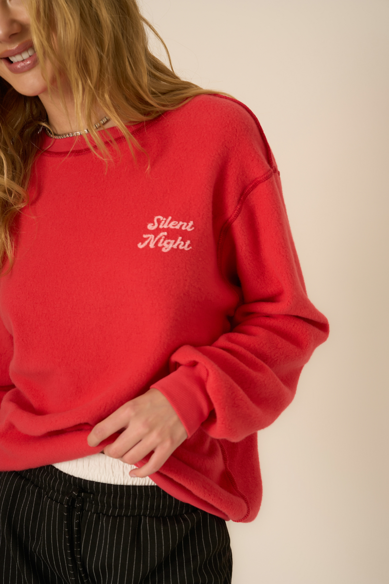 Merry and Bright/Silent Night Reversible Sweatshirt