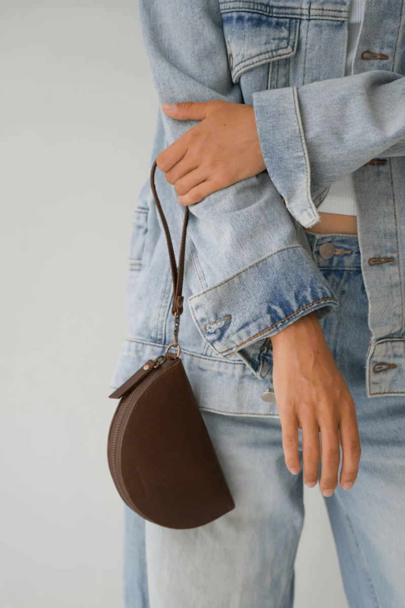 Wedge Wallet - Dark Saddle