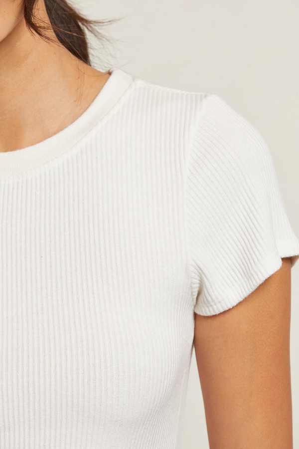 Gabby Sugar Sweater Rib Tee