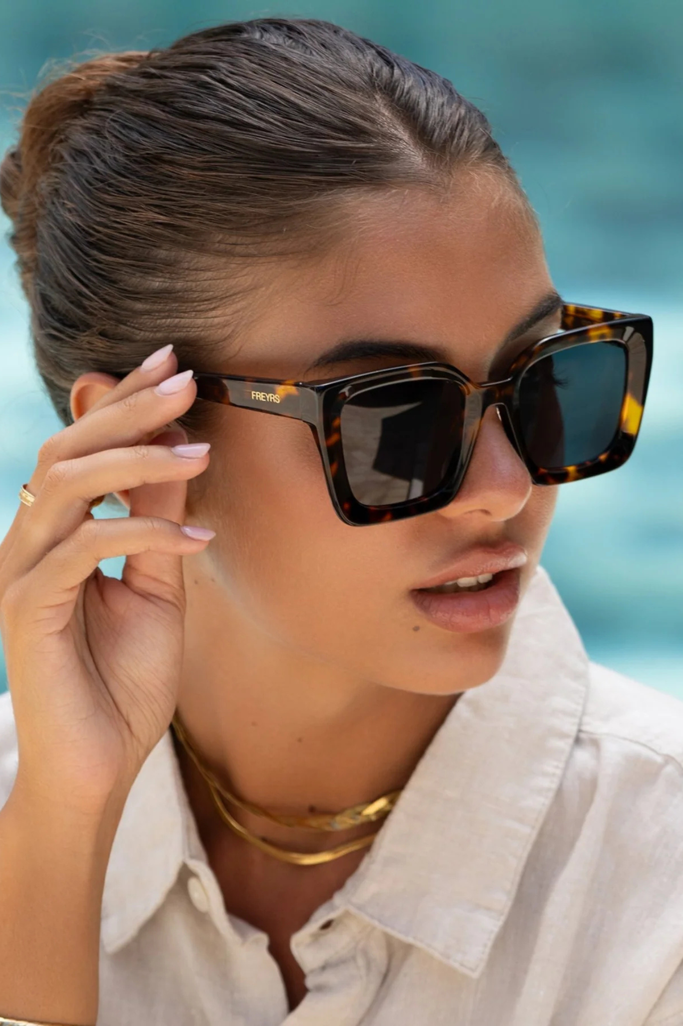 Coco Tortoise/Gray Acetate Sunglasses