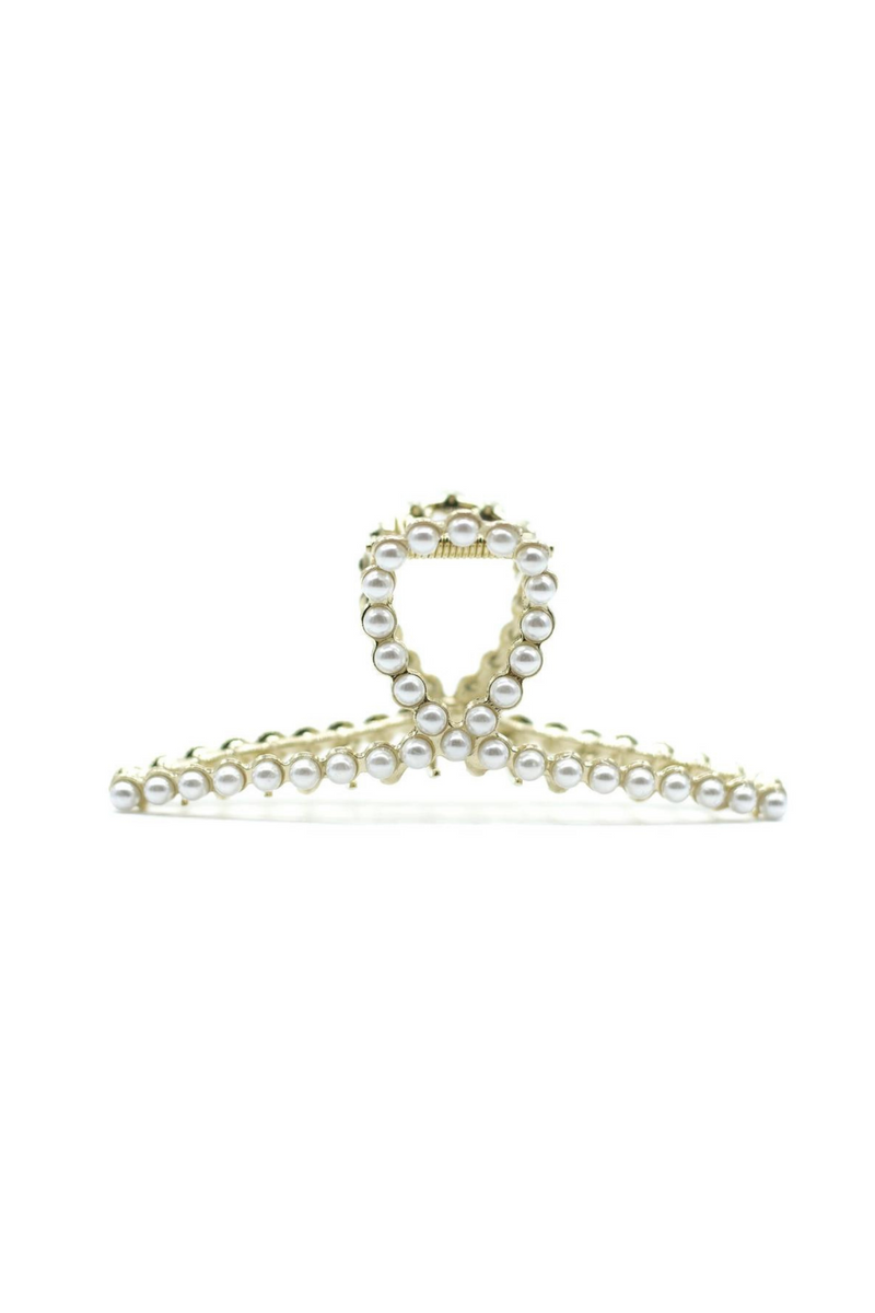 Twisted Pearl Hair Claw Clip