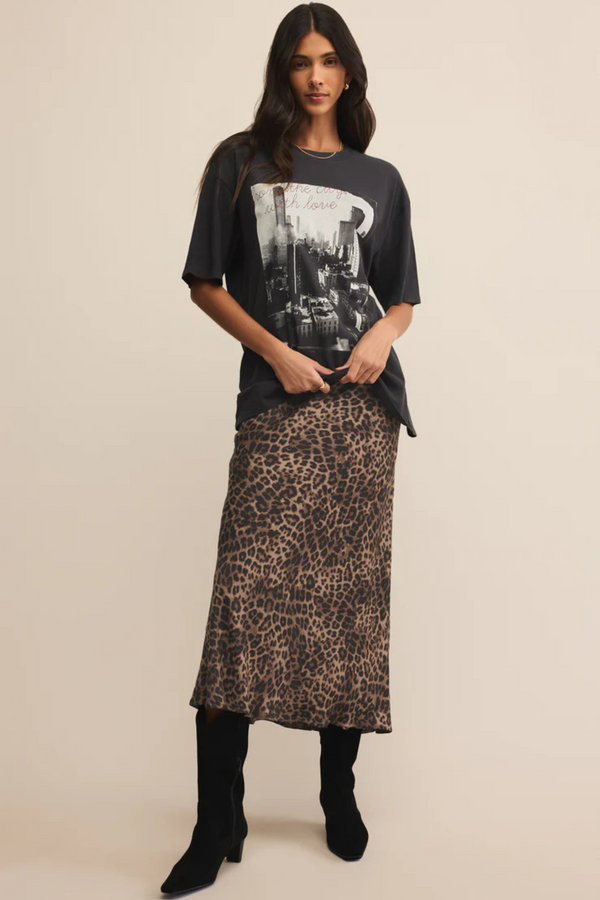 Izabel Leopard Skirt