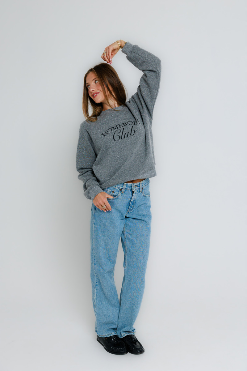 Homebody Club Raglan Crew