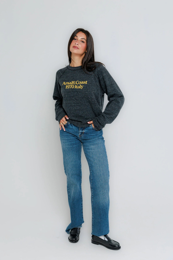 Amalfi Coast Raglan Crew