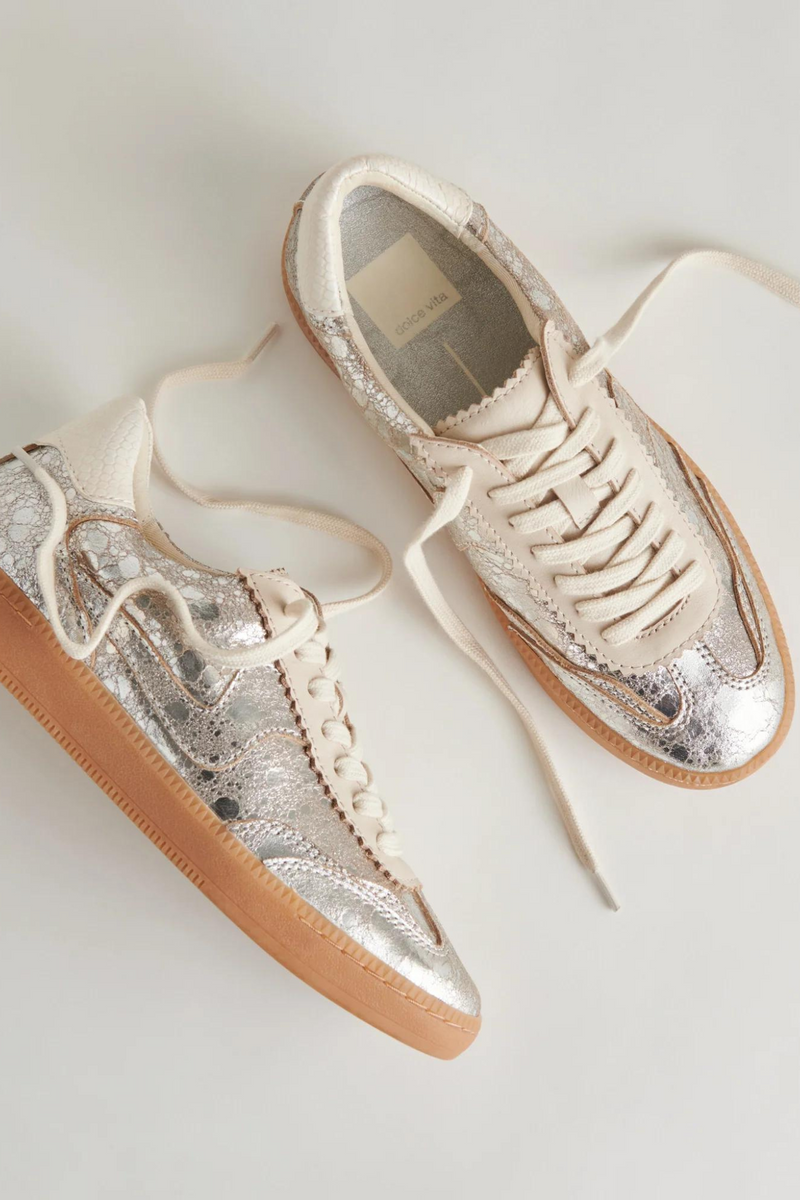 Notice Silver Leather Sneaker