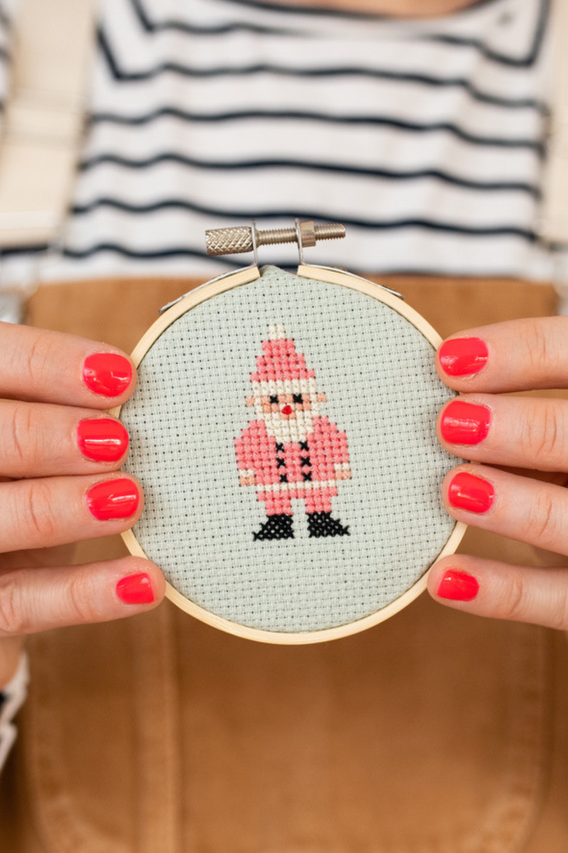 Christmas Santa Cross Stitch Kit