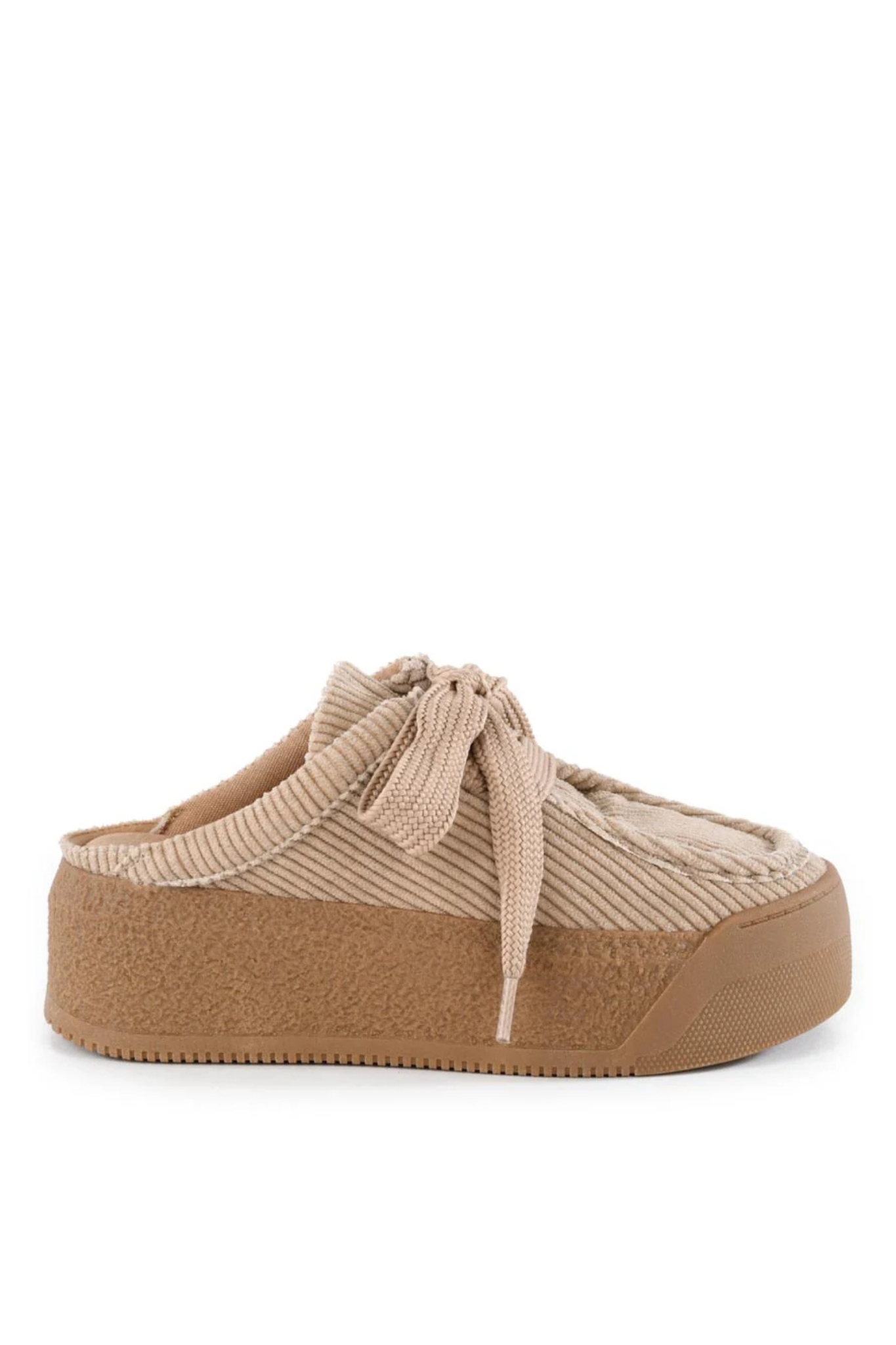 Evolution Sand Corduroy Platform Mule