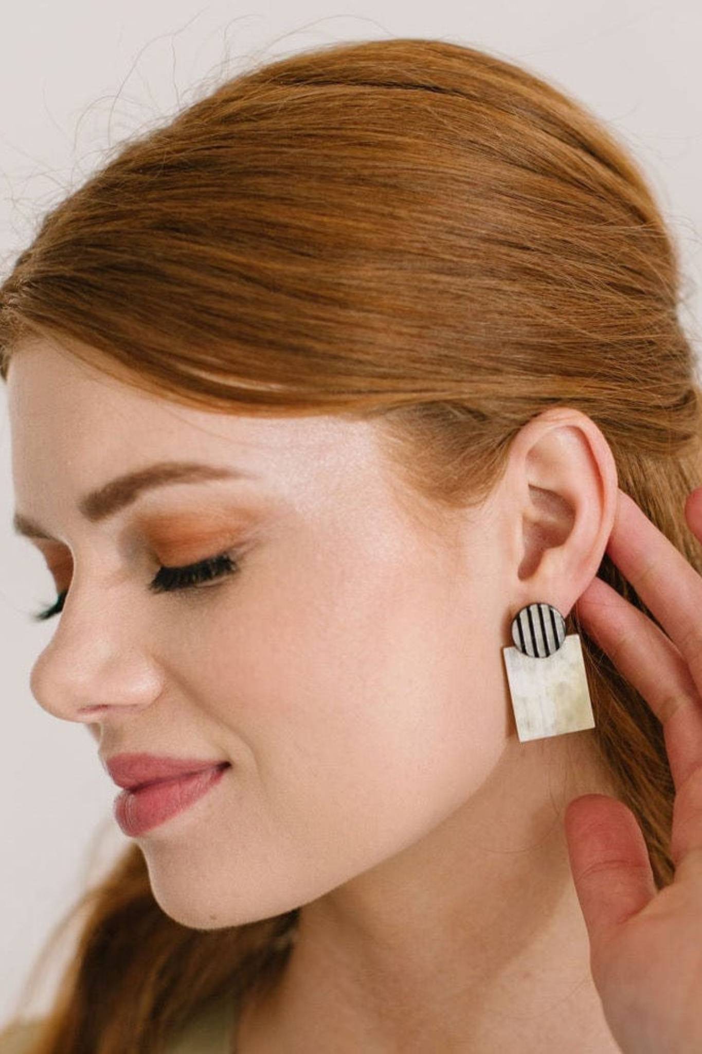 Tuxedo Stripe Post Earrings