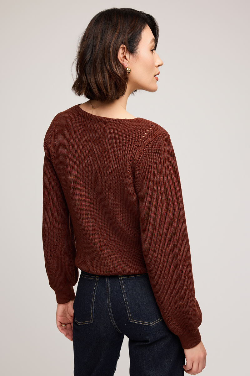 Hailey Mahogany Sweater