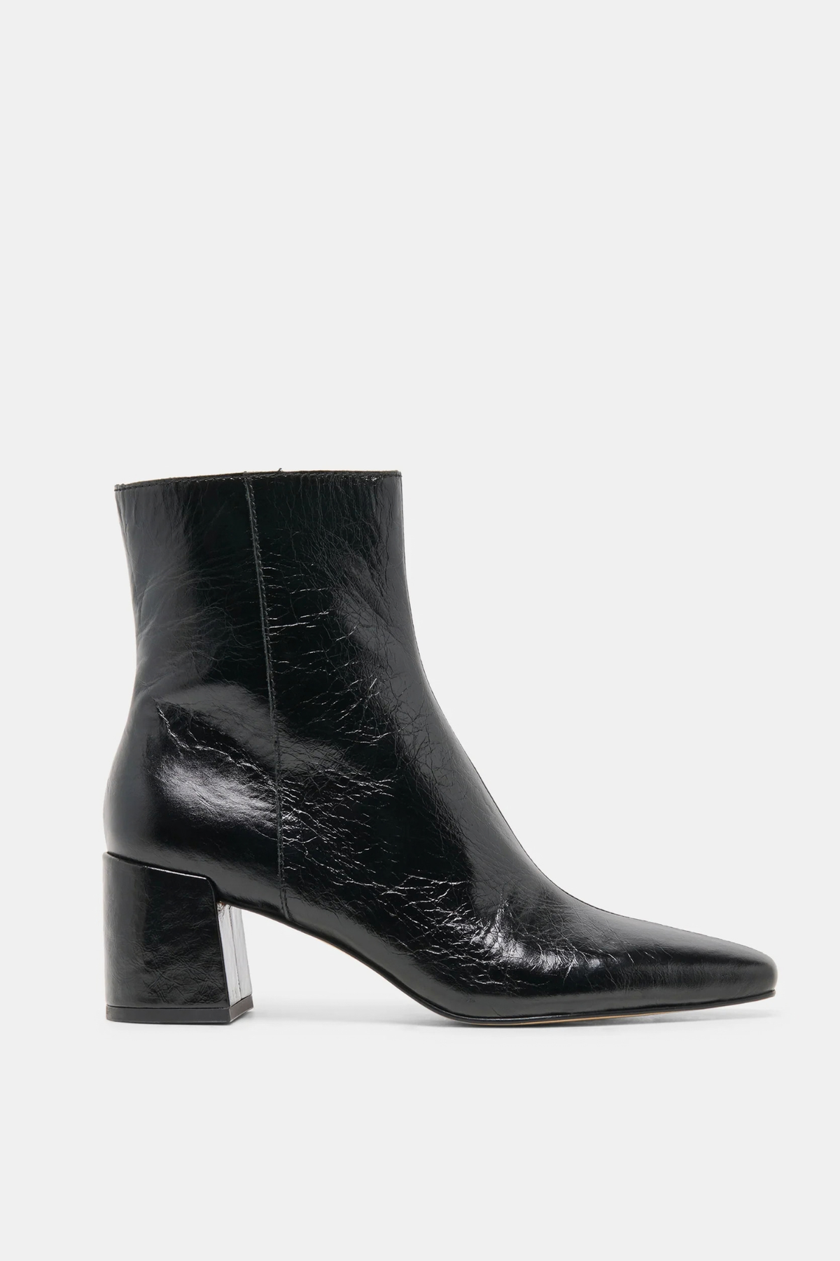 Bayra Midnight Crinkle Patent Boot