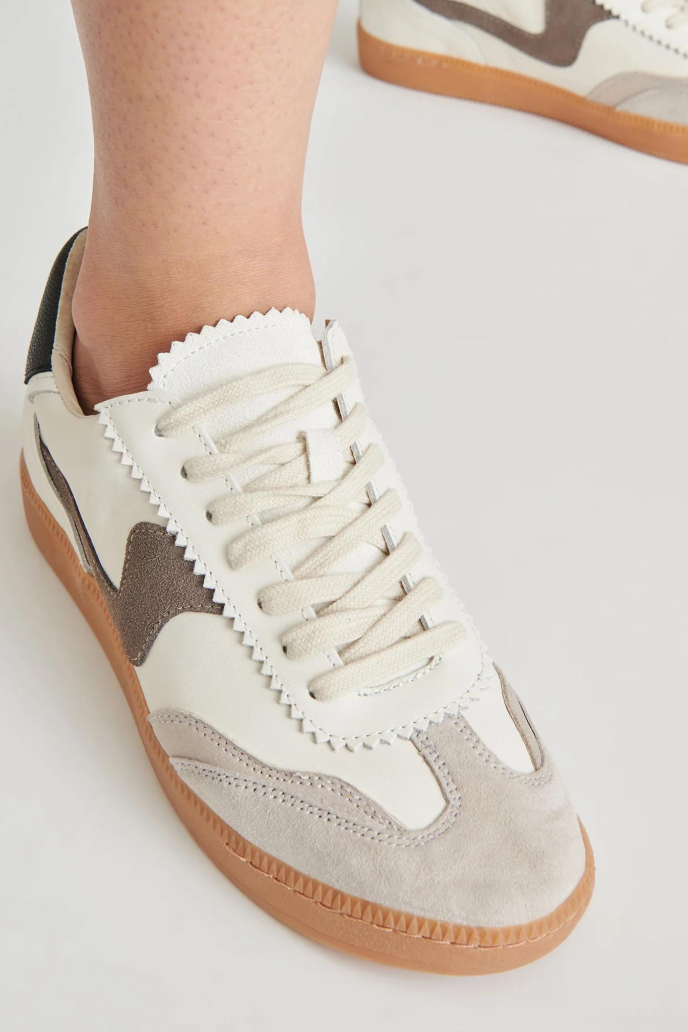 Notice Grey Leather Sneaker - Last One (Size 6)