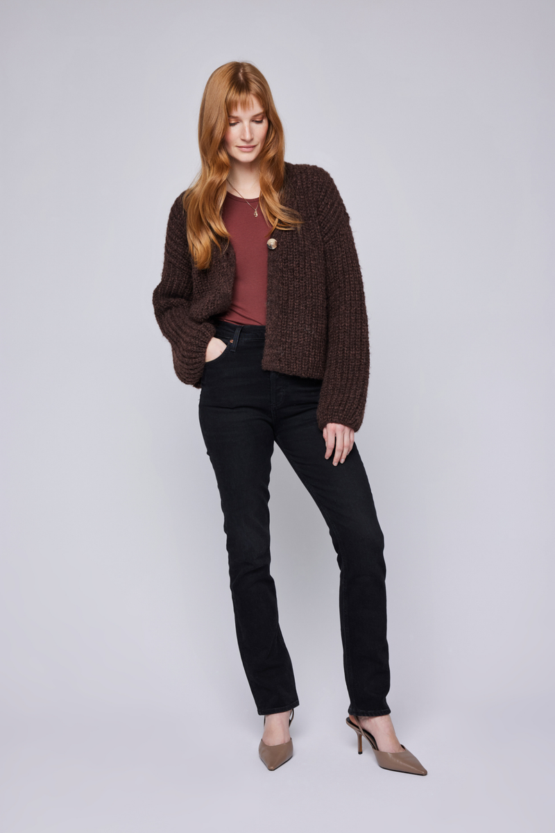 Ilene Espresso Cardigan