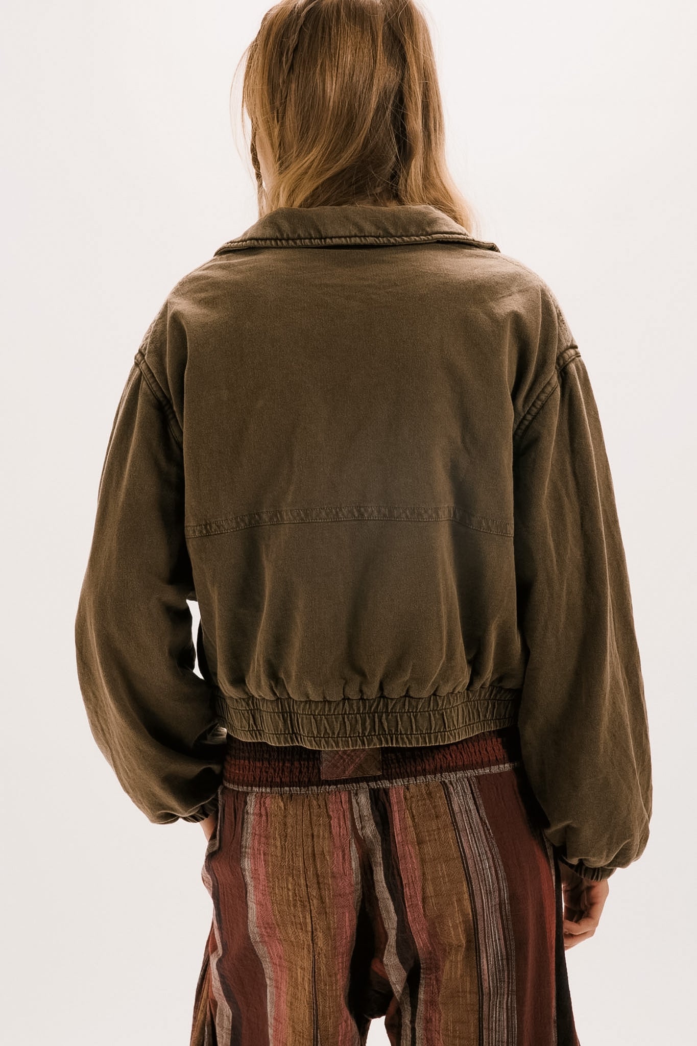 Birdie Olive Washed Jacket