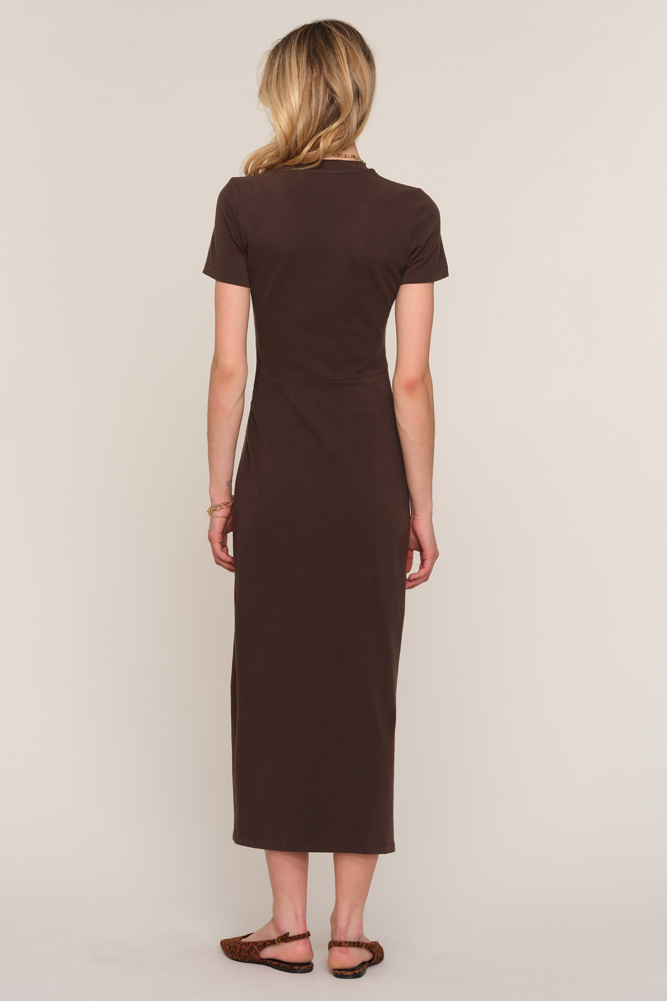 Meris Espresso Midi Dress