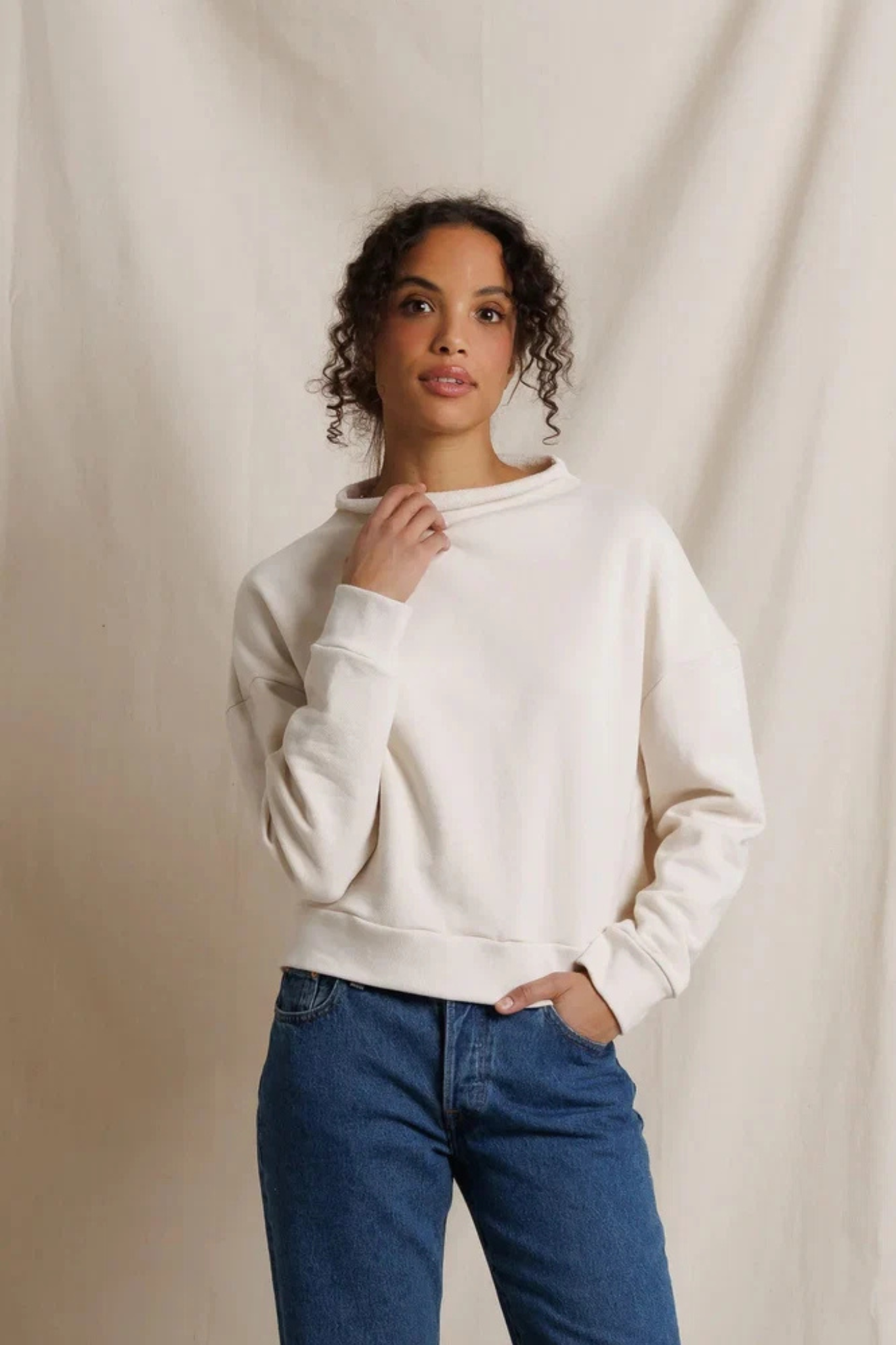 Arden Sugar Mock Neck Pullover
