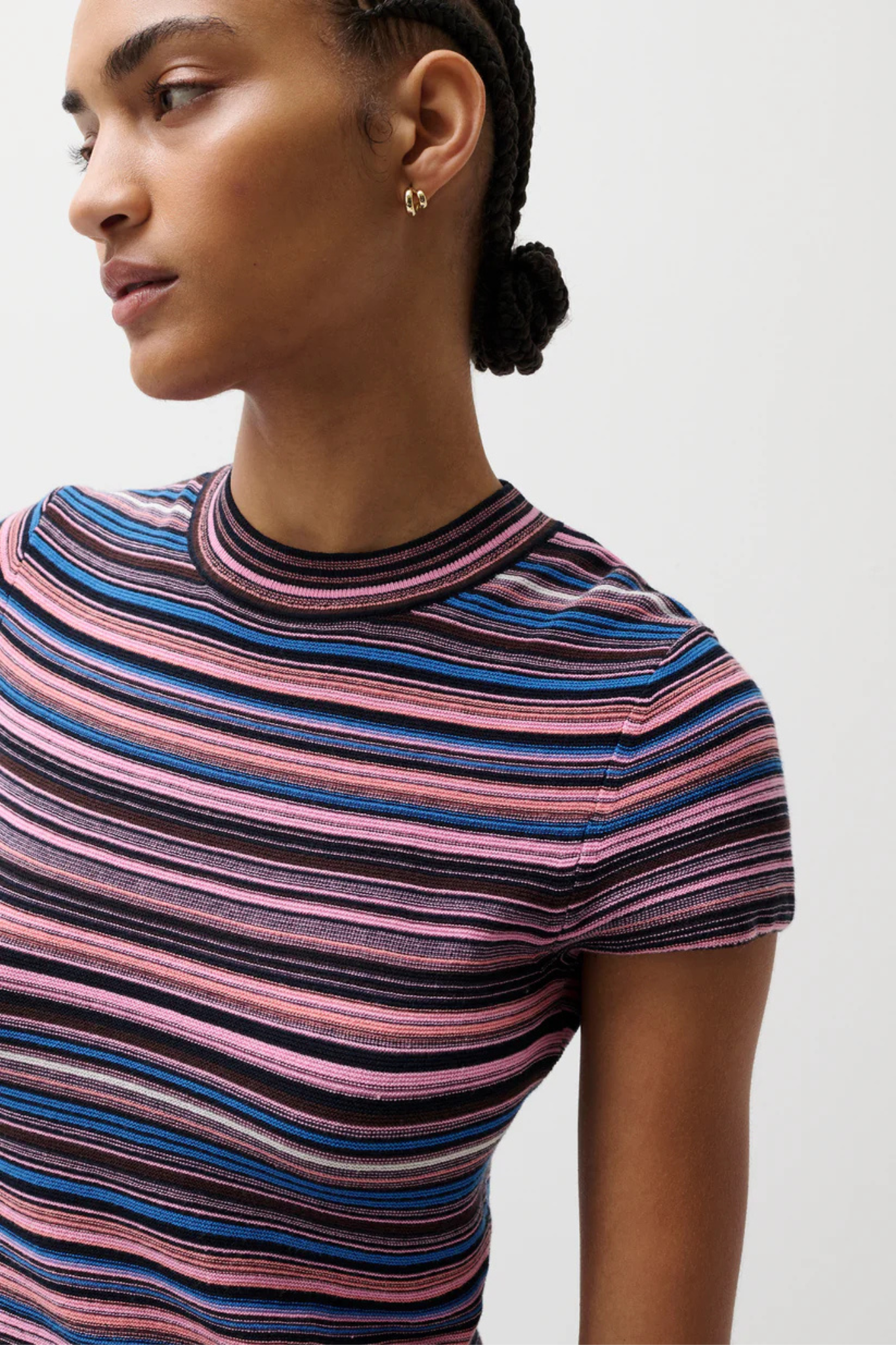 Selene Egyptian Blue Stripe Top