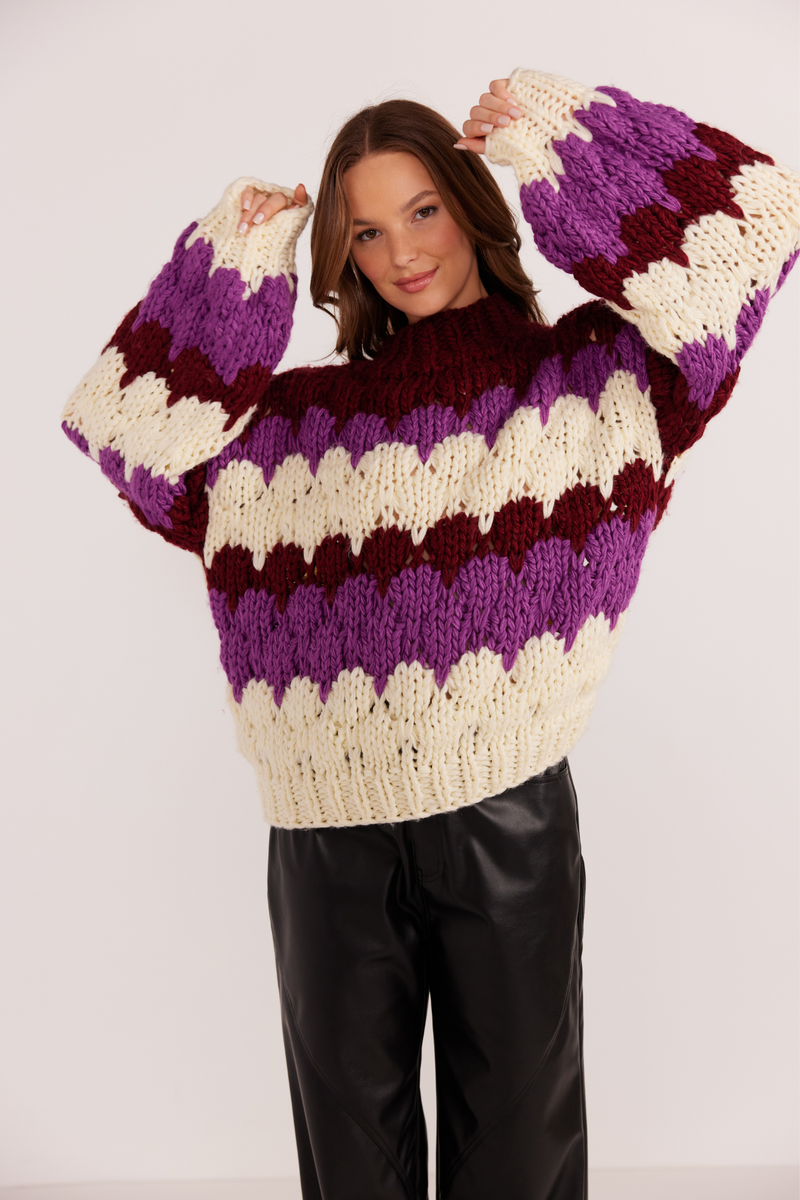 Margot Bobble Knit Sweater