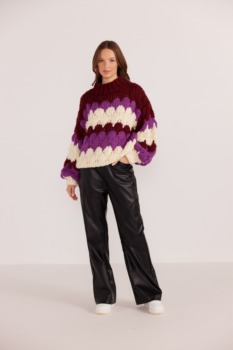 Margot Bobble Knit Sweater