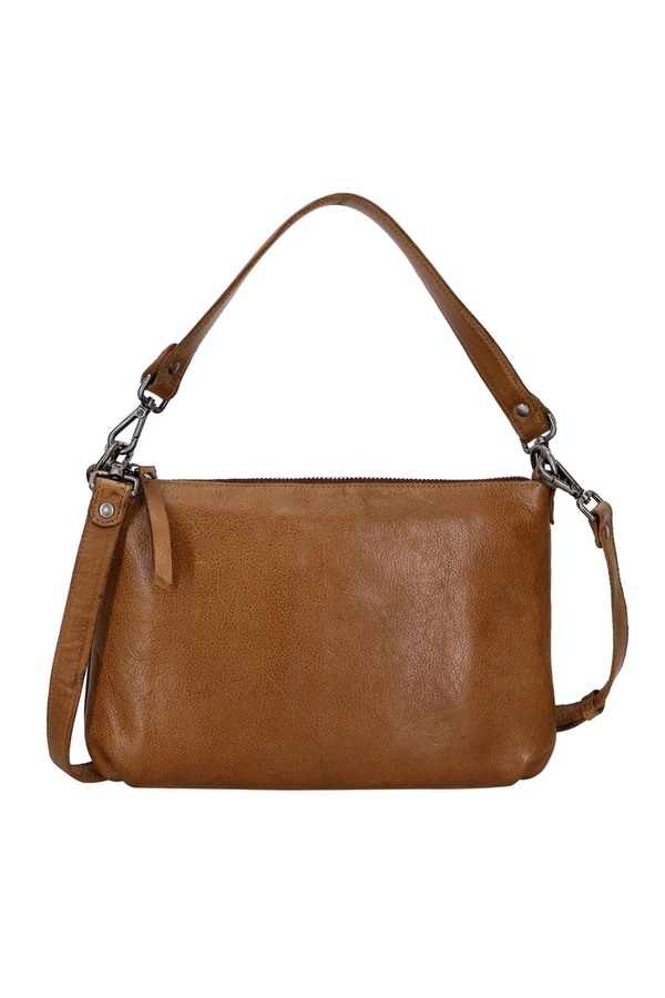 Stevie Cognac Leather Crossbody Bag