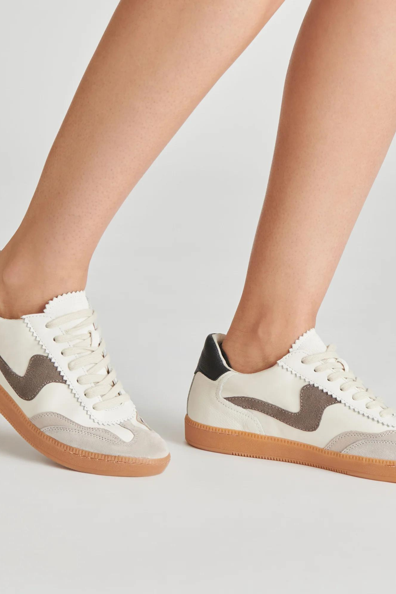 Notice Grey Leather Sneaker - Last One (Size 6)