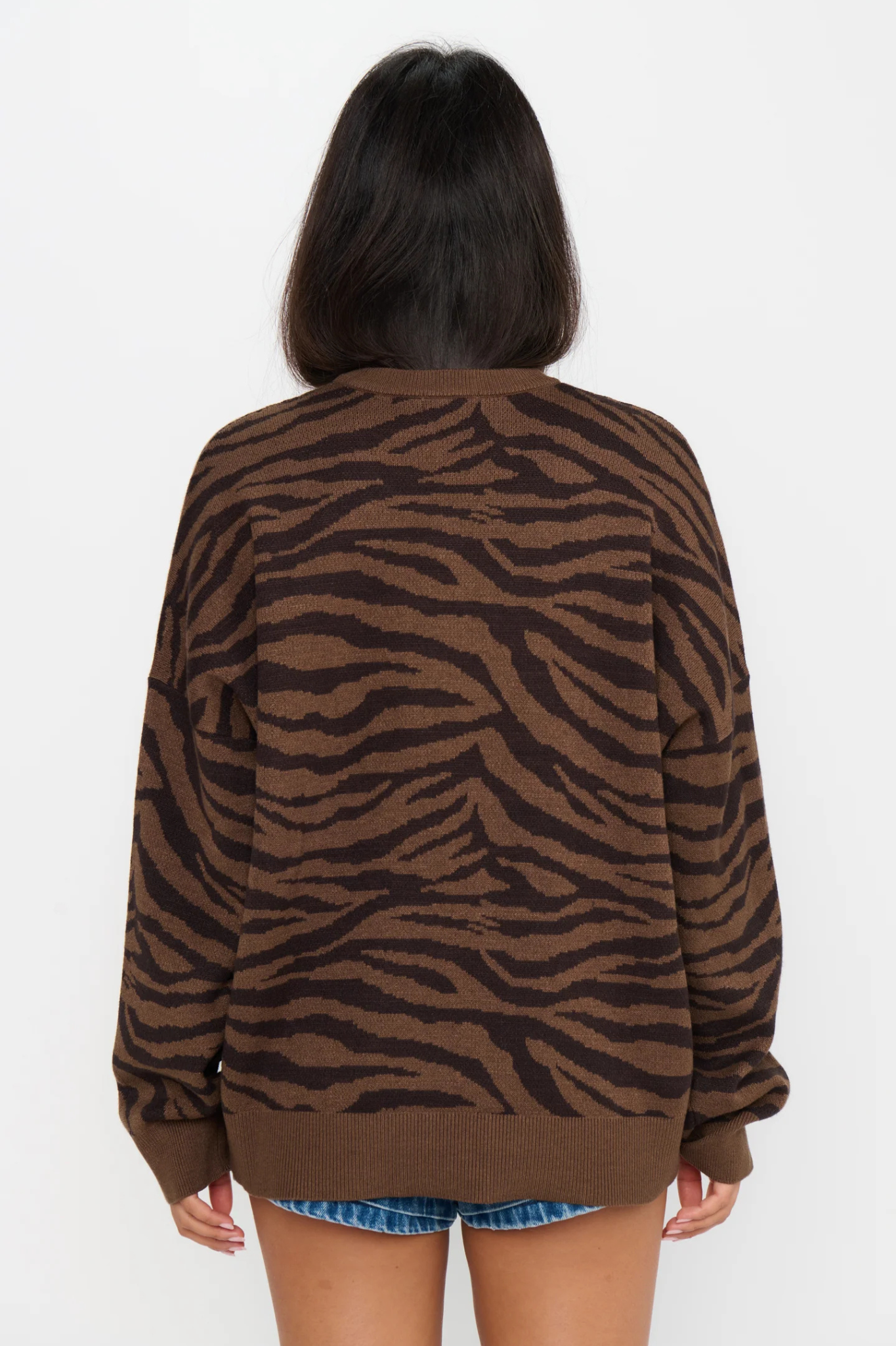 Seasons Wild Tiger Knit Sweater