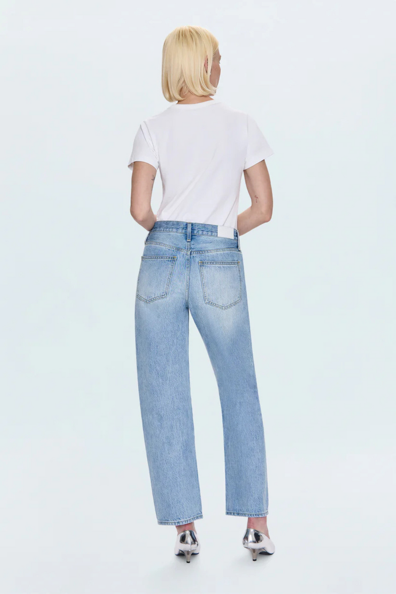 Lexi Aries Mid Rise Bowed Straight