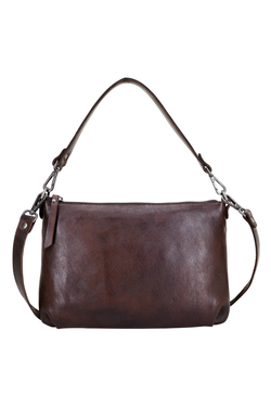 Stevie Brown Leather Crossbody Bag