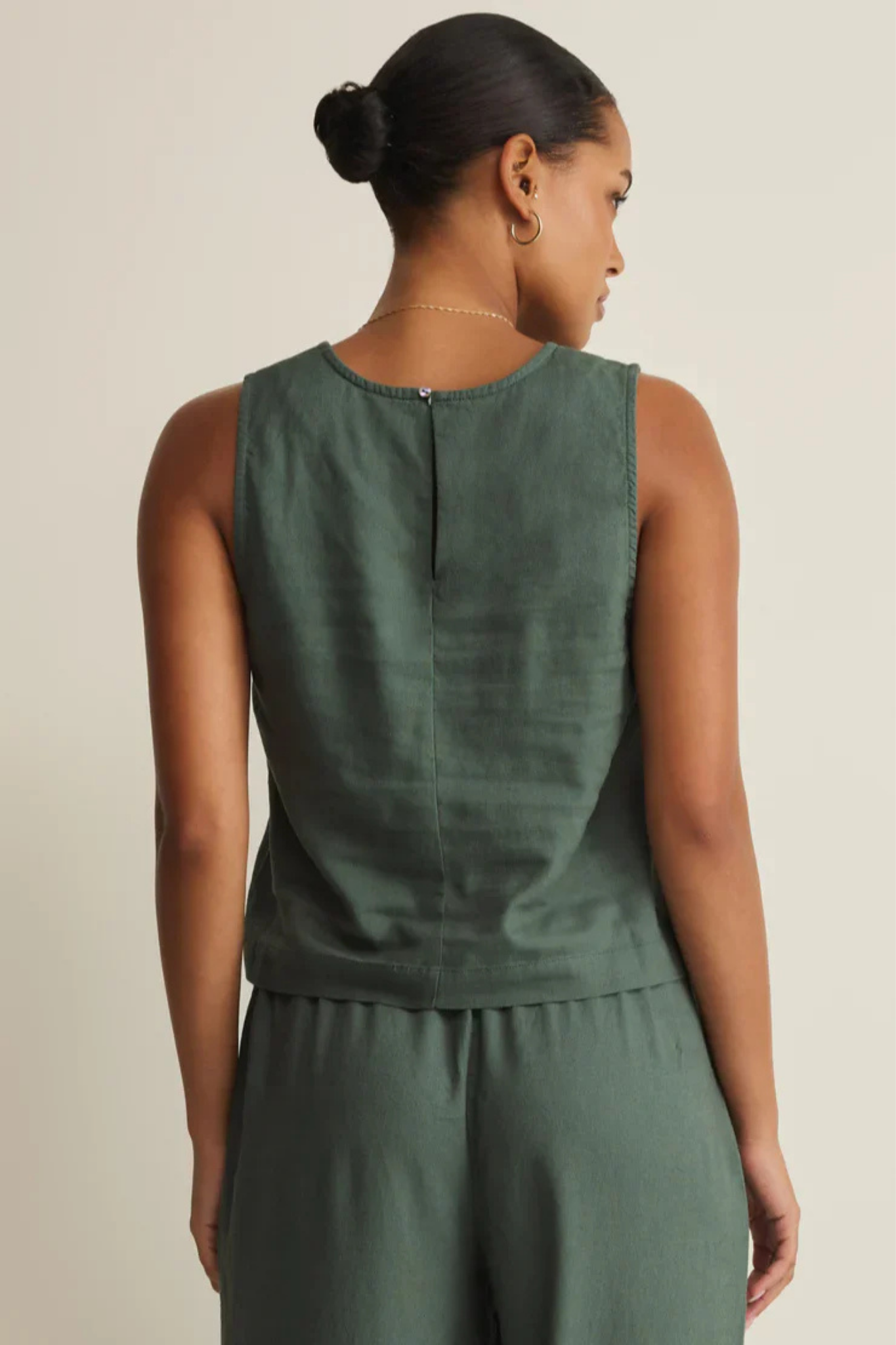 Sloane Everglade Linen Tank