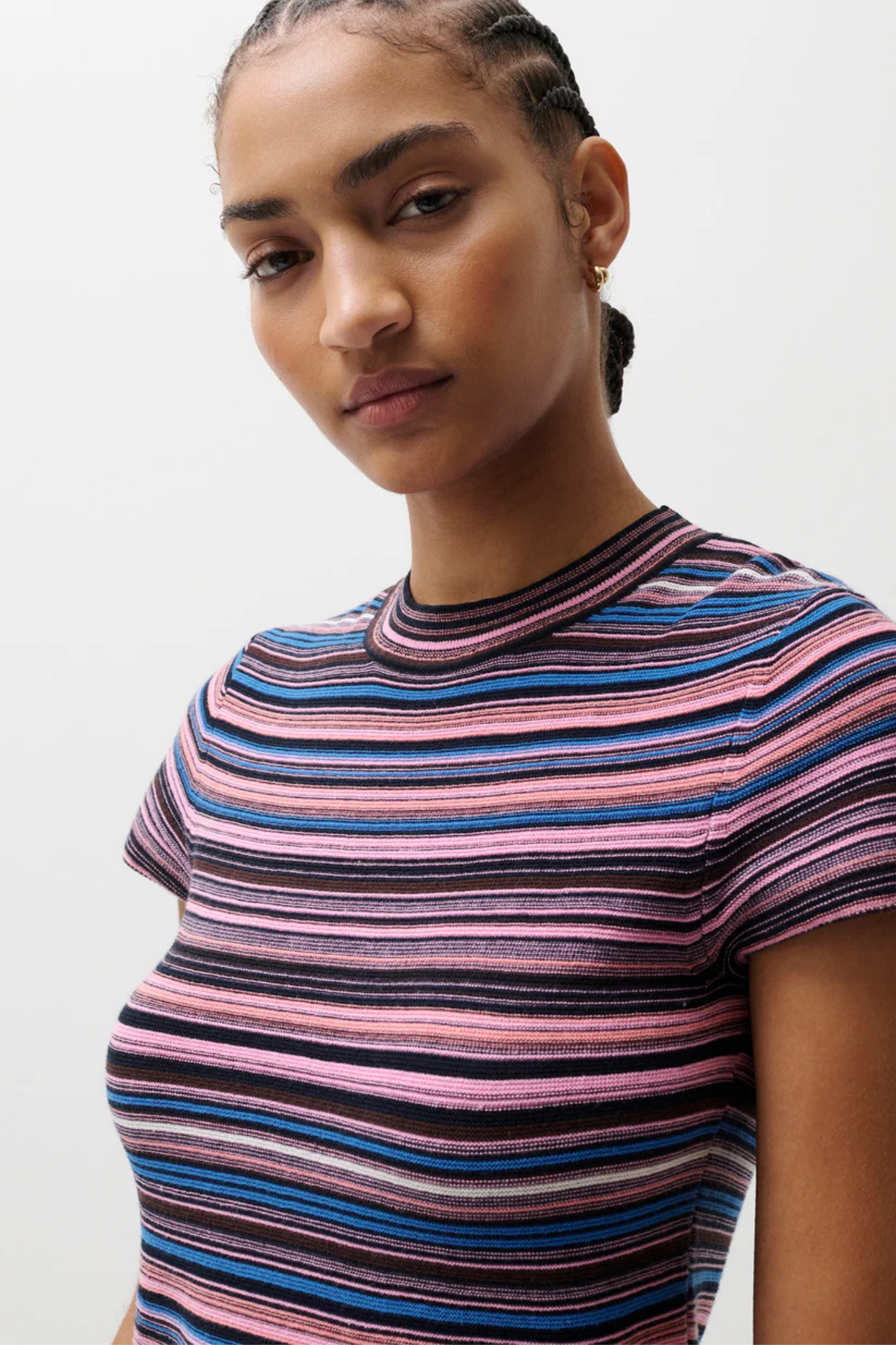 Selene Egyptian Blue Stripe Top