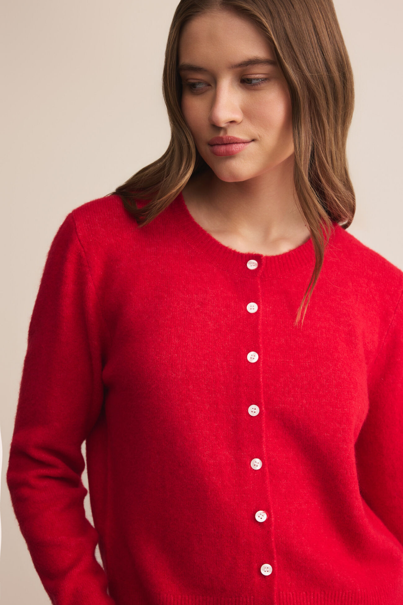 Medina Festive Red Cardigan
