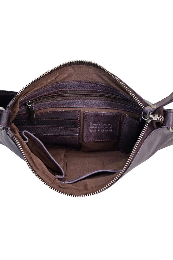 Stevie Cognac Leather Crossbody Bag