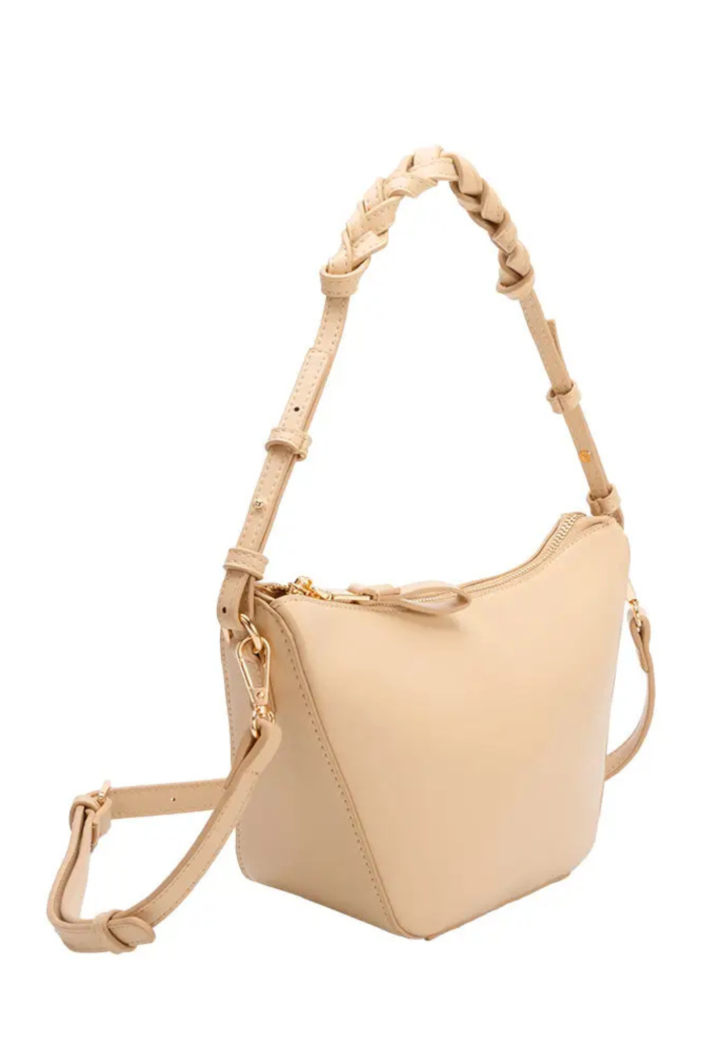 Audrina Nude Crossbody Bag