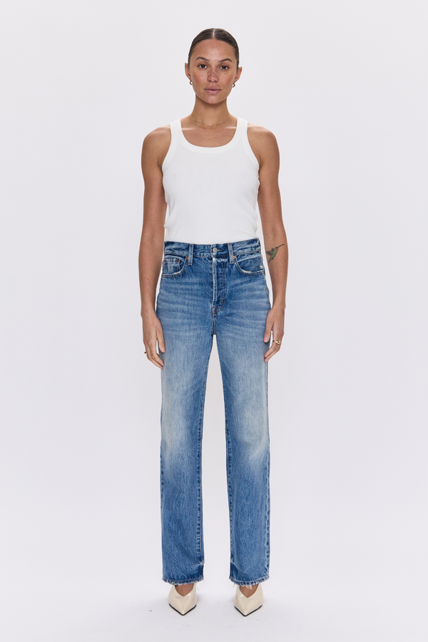 Cassie Serp Vintage High Rise Straight