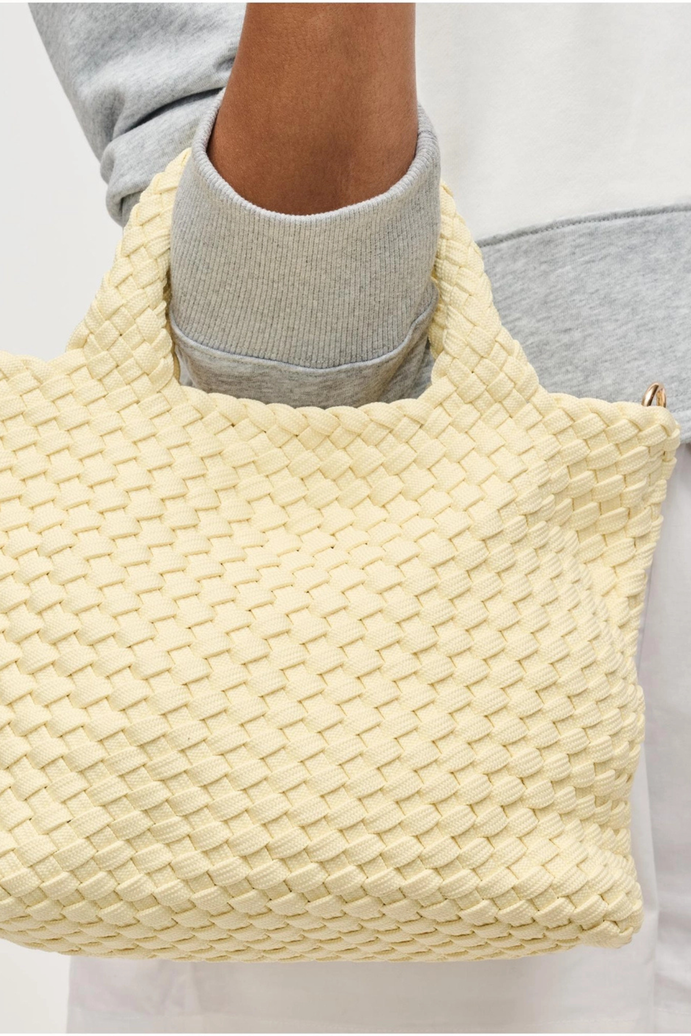 Sky's The Limit Small Butter Laced Up Tote