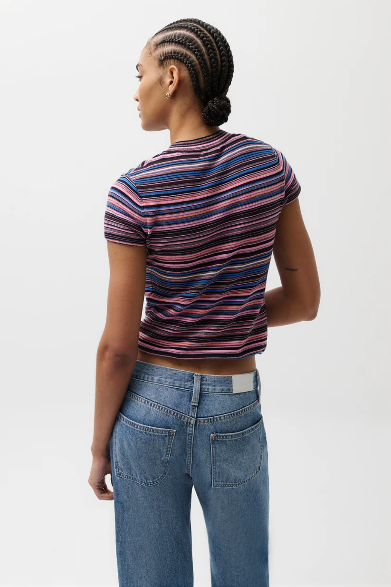 Selene Egyptian Blue Stripe Top