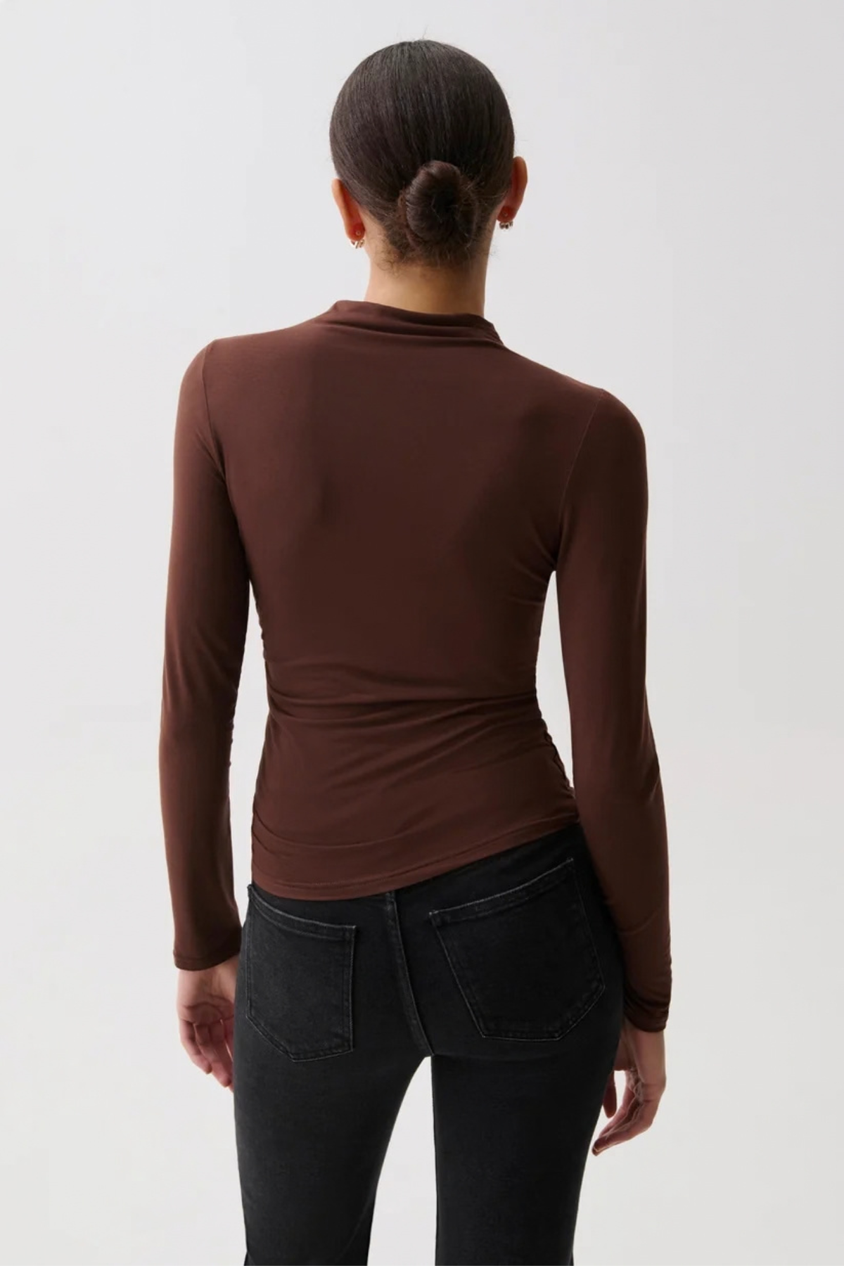 Nathalia Woodland Mock Neck