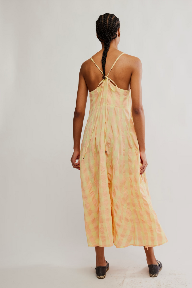 Via Creamsicle Midi Dress