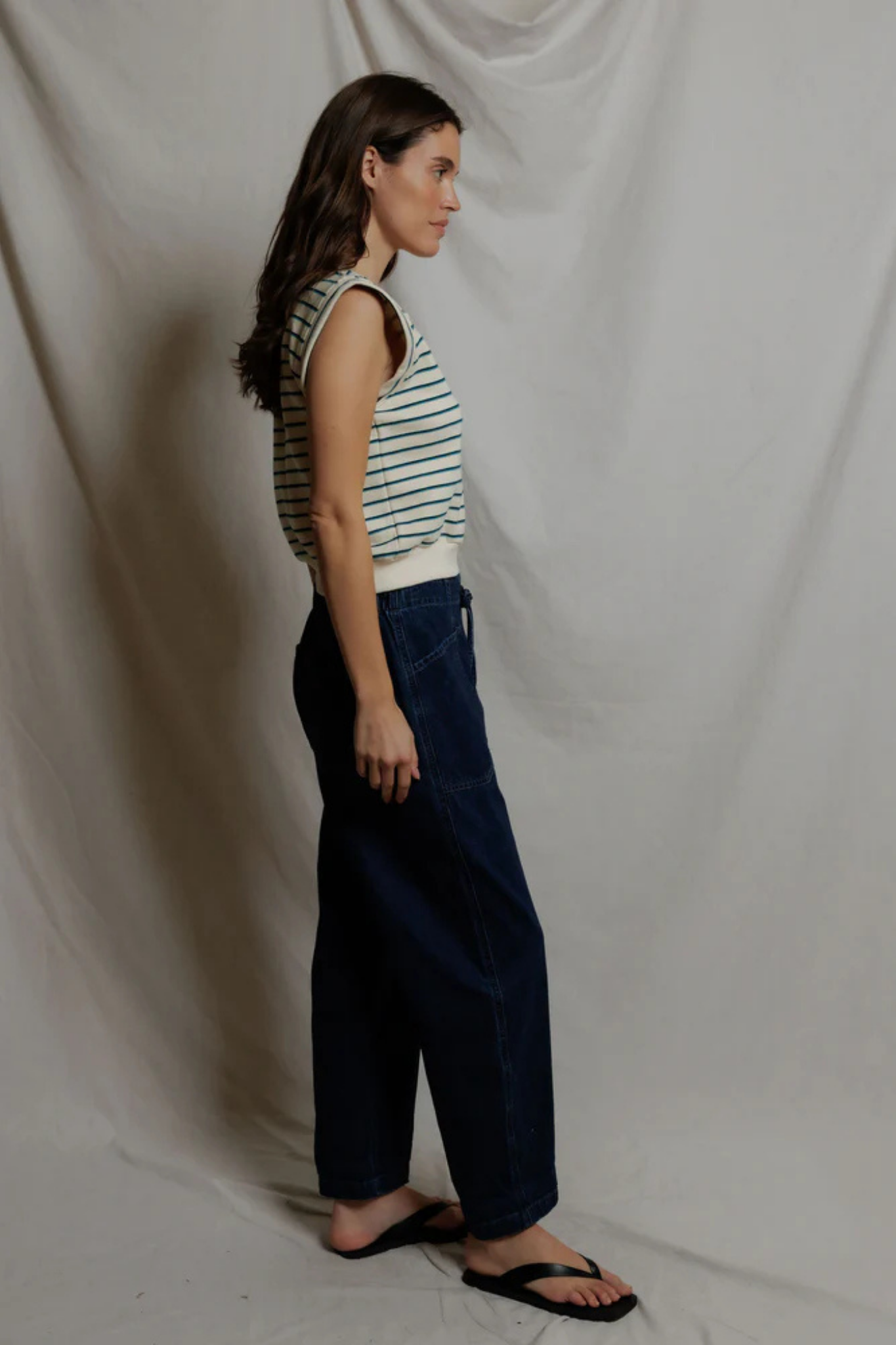 Sloane Blue Stripe Top