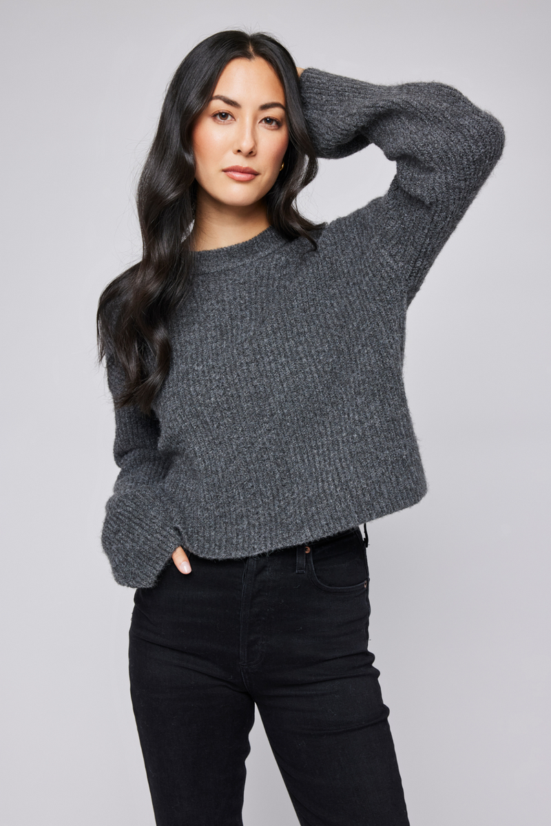 Taylyn Heather Charcoal Sweater