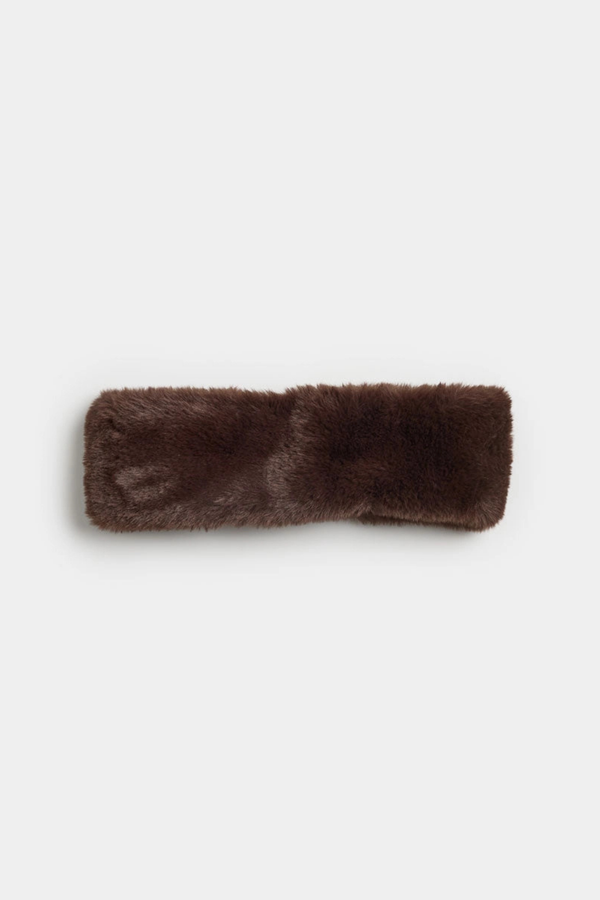 Chocolate Faux Fur Headband