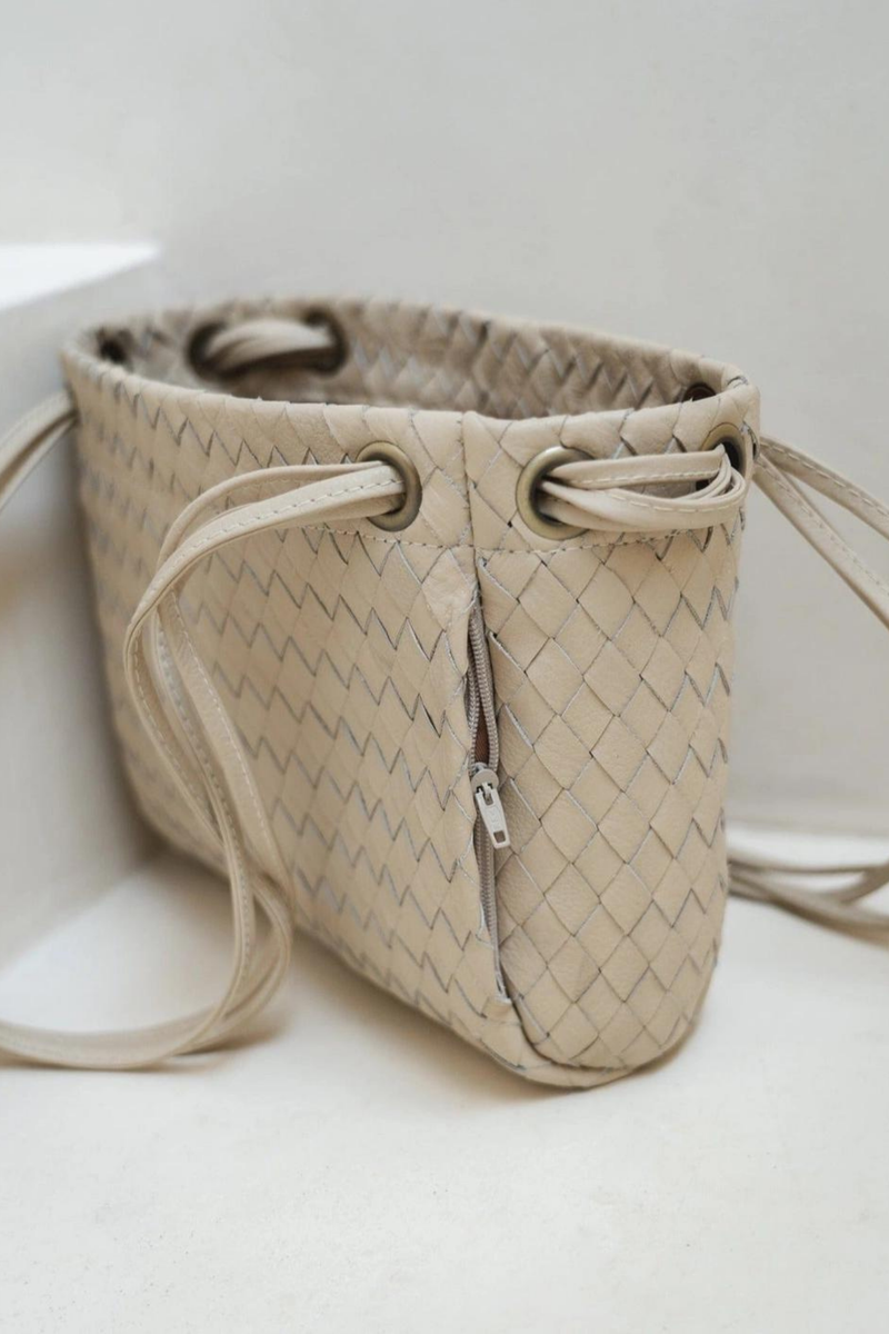 Lou Woven Bag - Bone