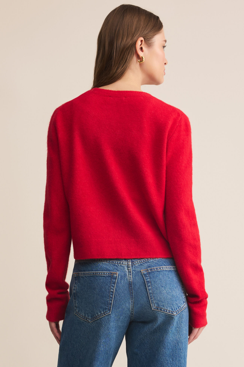 Medina Festive Red Cardigan