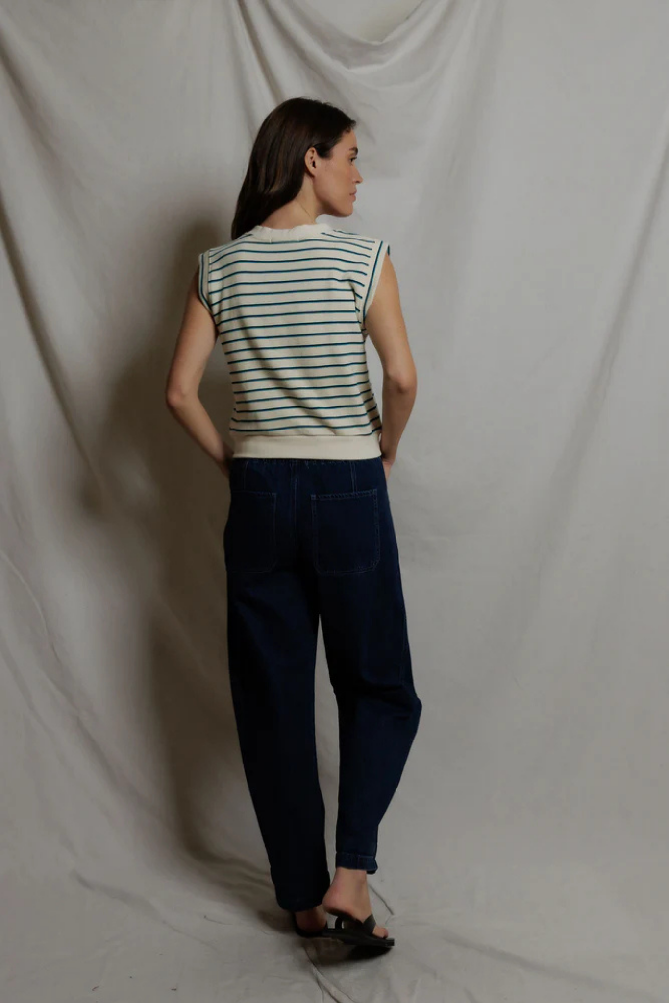 Sloane Blue Stripe Top