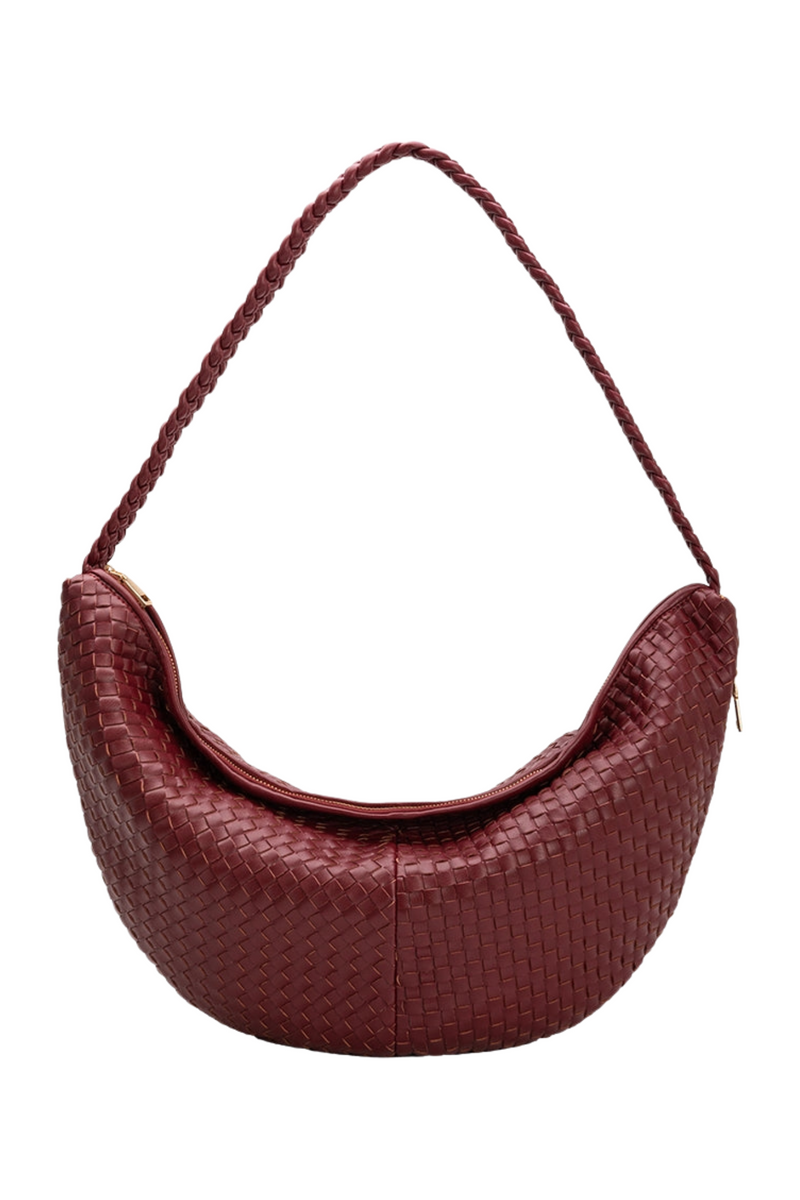 Raquel Cranberry XL Shoulder Bag