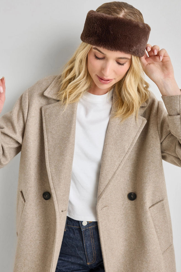 Chocolate Faux Fur Headband