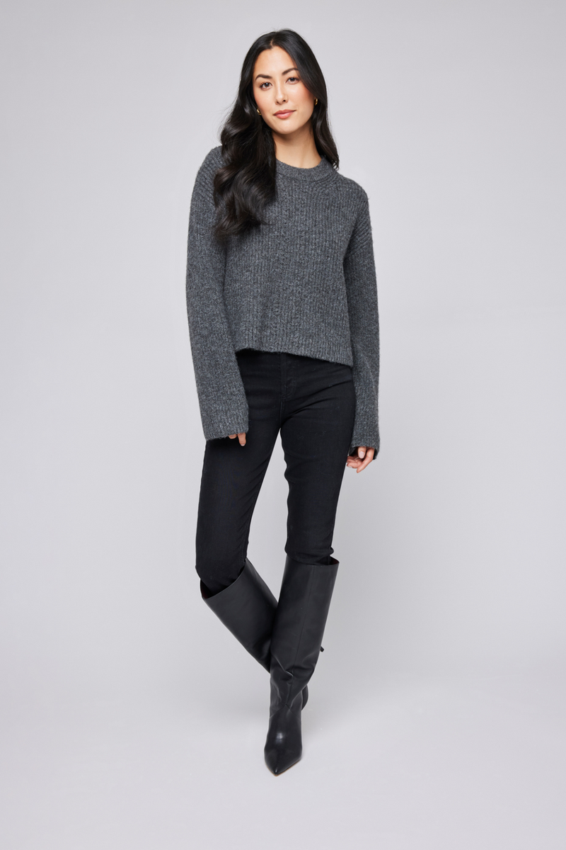 Taylyn Heather Charcoal Sweater