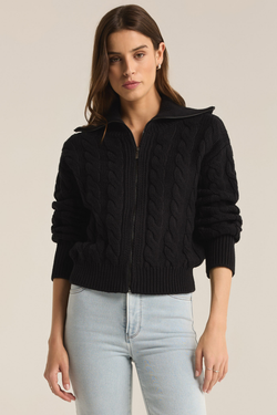 Hemingway Black Cable Cardigan