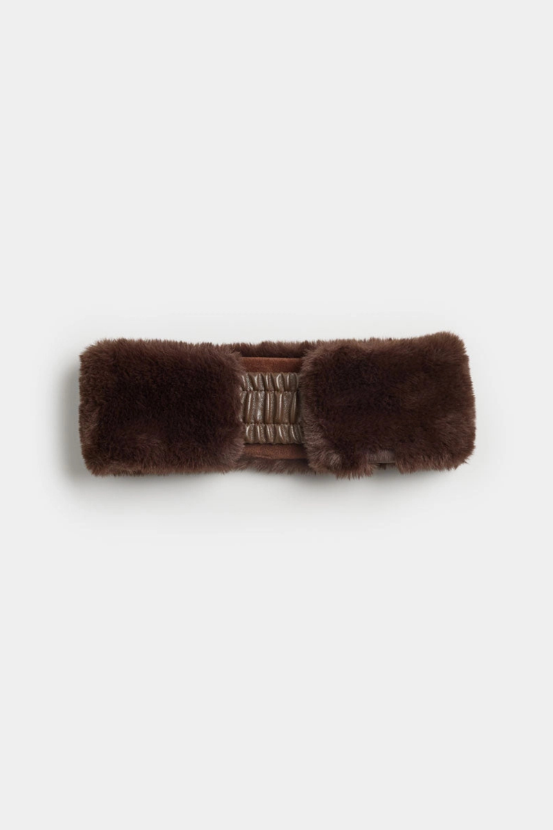 Chocolate Faux Fur Headband