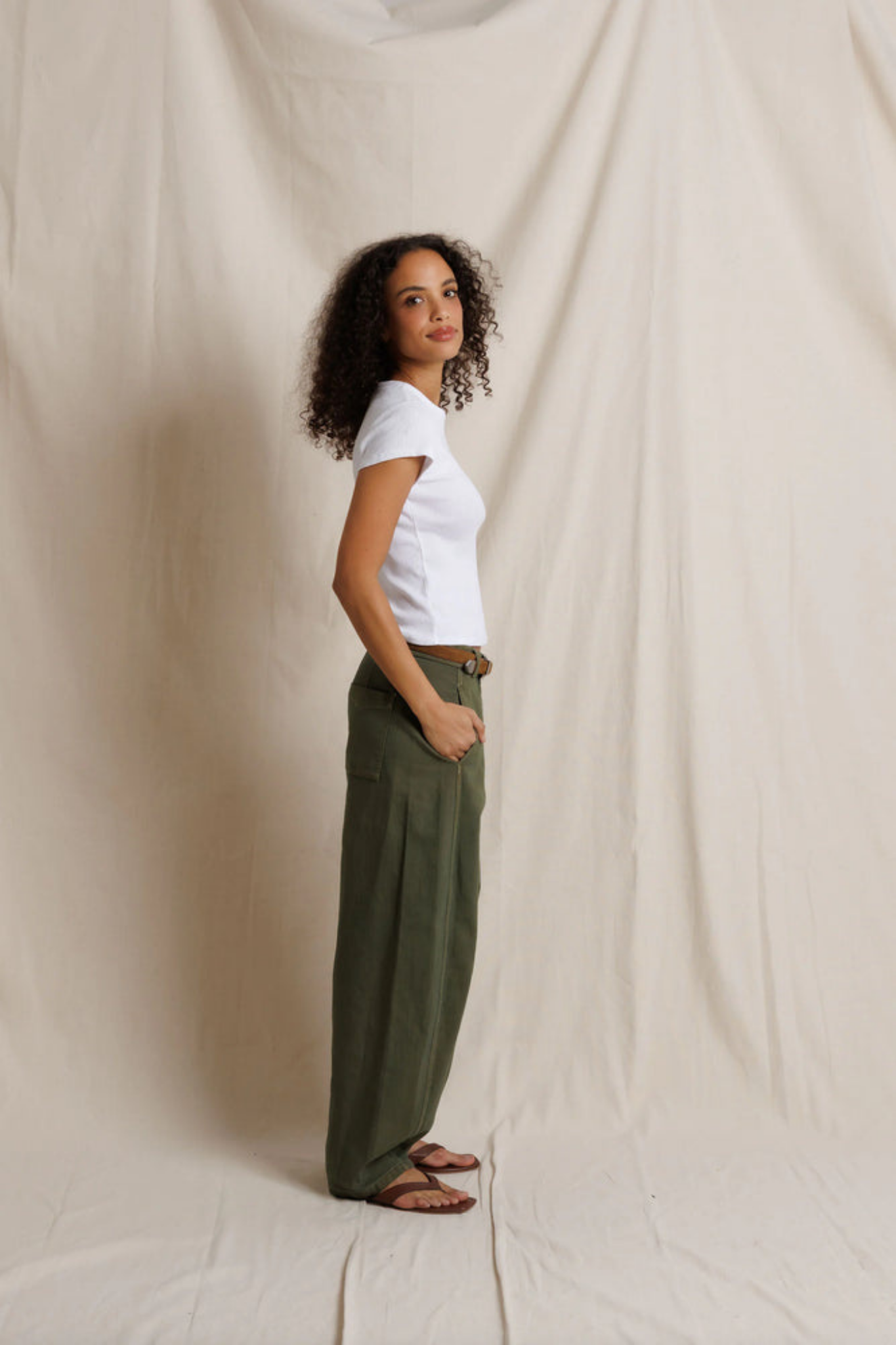 Macy White Crew Tee