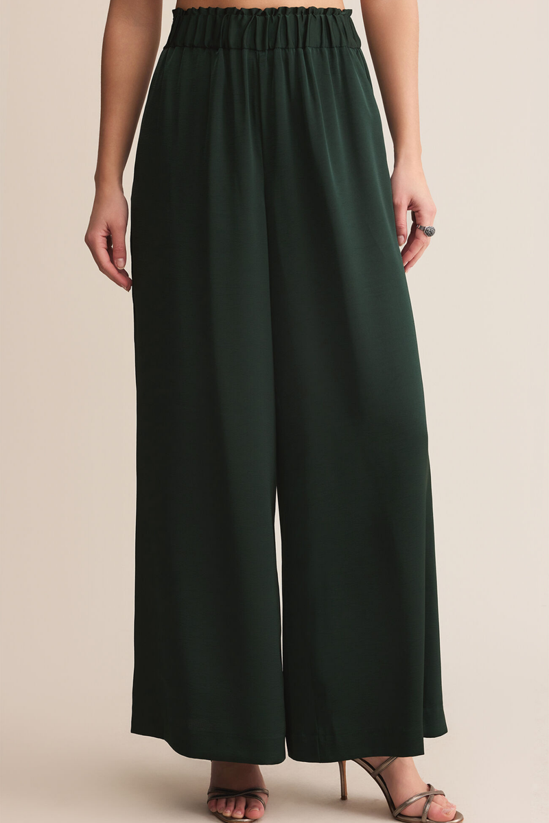 Isolde Garland Green Satin Pant